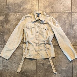 French Cuff Light Tan Utility Jacket